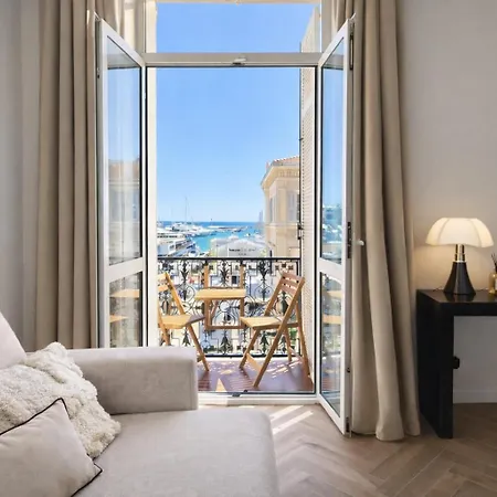 Deluxe Seaview Balcony - 2 Min Palais & Apartamento Cannes