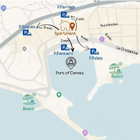 Deluxe Seaview Balcony - 2 Min Palais & Apartamento