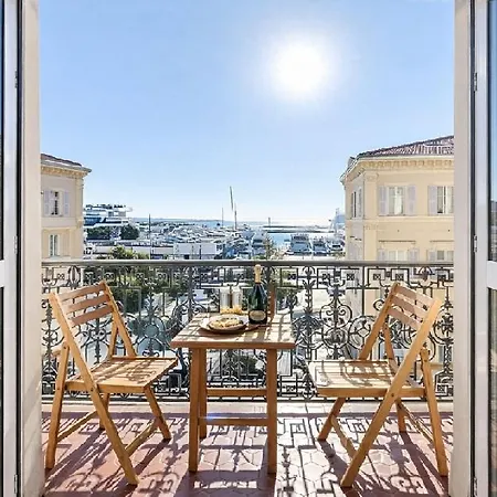 Deluxe Seaview Balcony - 2 Min Palais & Апартаменты