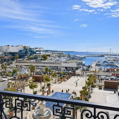 Deluxe Seaview Balcony - 2 Min Palais & Διαμέρισμα